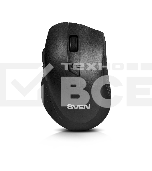 Мышь беспроводная SVEN RX-425W черный, 1600 dpi, радиоканал, USB, кнопки - 6