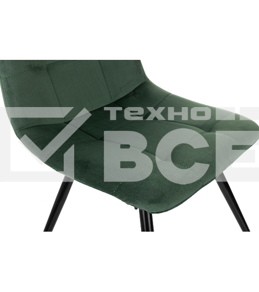 Стул для дома Бюрократ CH-K1_4 комплект 4 шт зеленый Holland 30 металл черный на ножках (CH-K1_1/HL30_4)