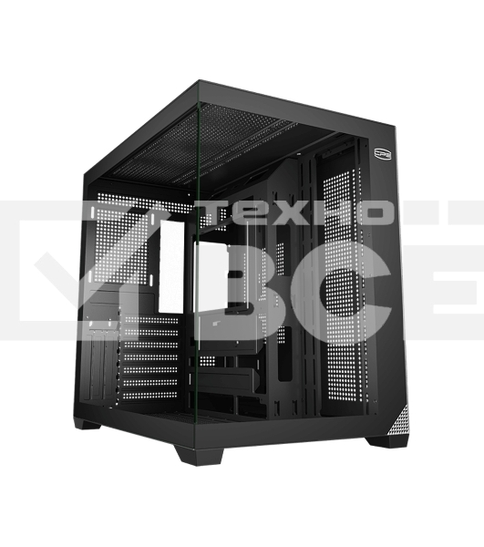 Корпус без блока питания PCCooler C3T700 BK, Midi-Tower, TG, no fans, 1xUSB-A 3.0 + 1xUSB-A 2.0 + 1xUSB-C, ATX, mATX, mITX черный