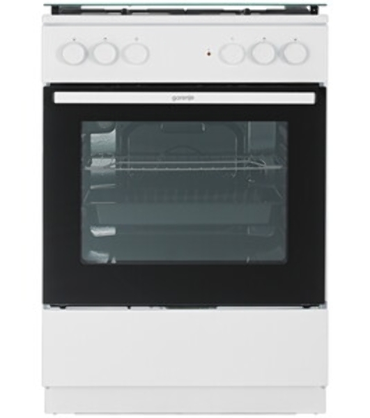 Плита комбинированная Gorenje GK6A20WF белый, конфорок 4 газовых, духовка 65 л, 60 см x 85 см x 60 см
