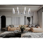 Люстра Ambrella light LH55152/8 CH/CL хром/прозрачный E14/8 max 40W D765*520, фото7