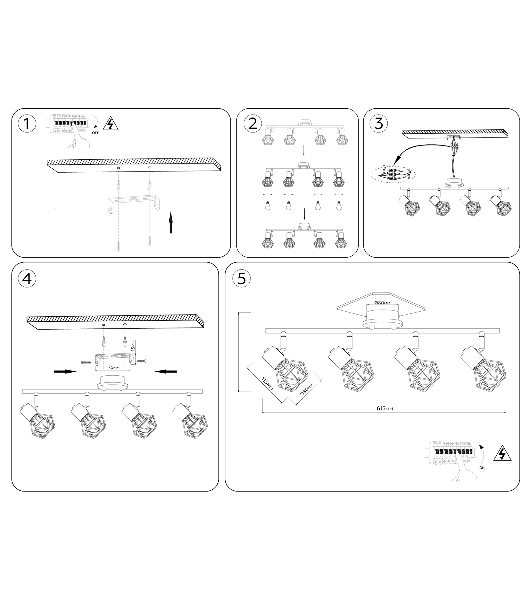 Светильник Ambrella light TR8754/4 BK/WD черный/дерево IP20 E27/4 615*115*200