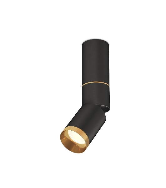 Светильник Ambrella Light XM6313130 SBK/PYG черный песок/золото желтое полированное MR16 GU5.3