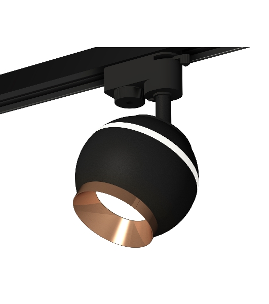 Светильник Ambrella light XT1102006 SBK/PPG черный песок/золото розовое полированное GU5.3 LED 3W 4200K (A2521, C1102, N7035)