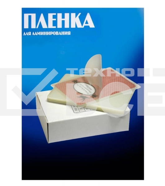 Пленка для ламинирования Office Kit 125мкм (100шт) глянцевая 80x111мм PLP10910