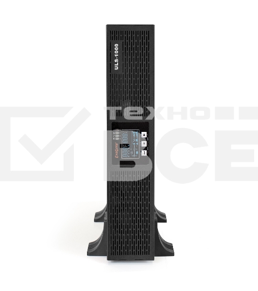 Источник бесперебойного питания On-line ExeGate EP285646RUS PowerExpert ULS-1000.LCD.AVR.C13.USB.RS232.SNMP.2U <1000VA/1000W, On-Line, PF=1, LCD, 4*IEC-C13, RS232, USB, SNMP-slot, Rackmount 2U/Tower, Black>