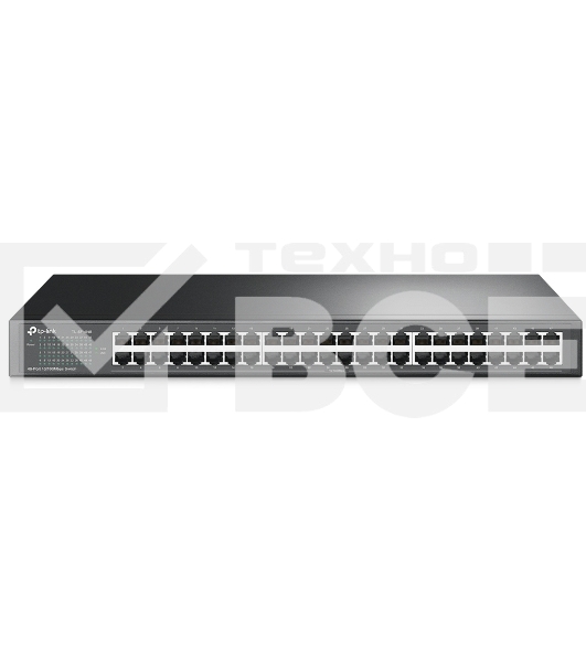 Коммутатор TP-Link SMB TL-SF1048 48-port 10/100M Switch, 48 10/100M RJ45 ports, 1U 19-inch rack-mountable steel case