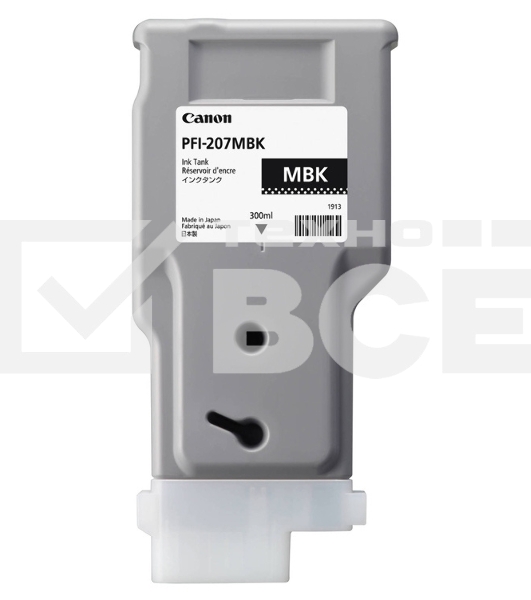 Картридж струйный Canon PFI-207 MBK черный матовый для для iPF680/685/780/785 300ml (8788B001)