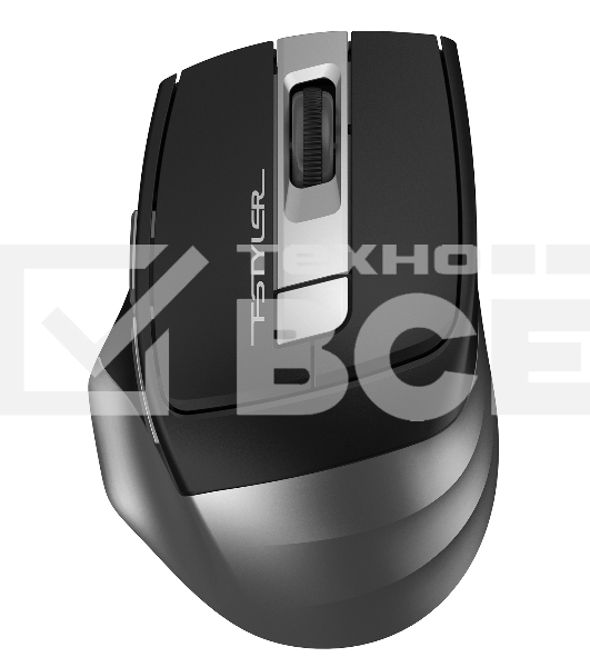 Мышь беспроводная A4Tech Fstyler FG35 серый/черный, 2000 dpi, радиоканал, USB, кнопки - 6