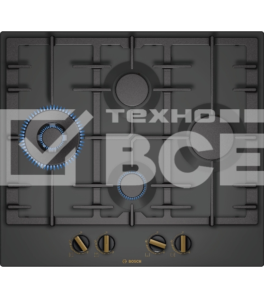 Варочная поверхность газовая Bosch PCI6B3B90R