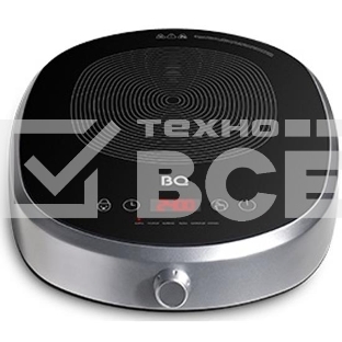 Индукционная плитка BQ HP121SS Grey Мощность 2400 Вт, Шаг переключения мощности 100 Вт, 24 режима нагрева