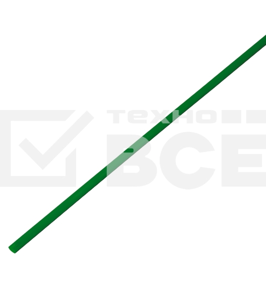Трубка термоусаживаемая PROconnect ТУТ 3,0/1,5мм, зеленая, упаковка 50 шт. по 1м,