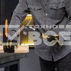 Молоток строительный Denzel 450 г, цельнокованый, боек с магнитом, двухкомп. обрезин. рук-ка, фото8