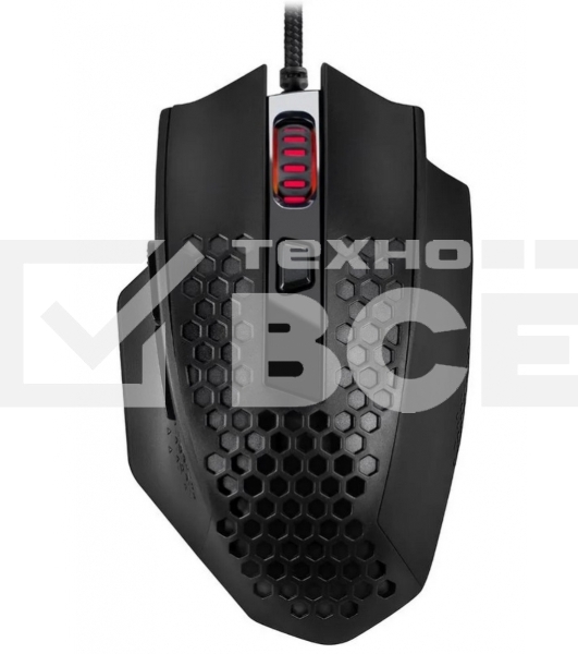 Мышь проводная Defender Redragon Bomber черный, 12400 dpi, USB, кнопки - 7
