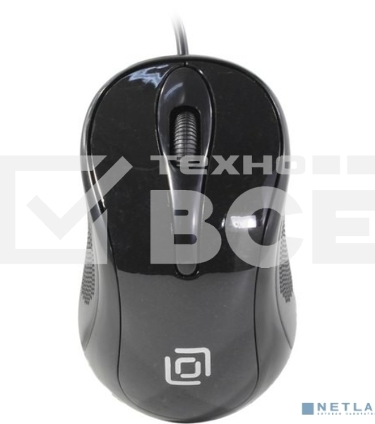 Мышь проводная Oklick 385M черный, 1000 dpi, USB, кнопки - 3
