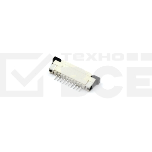 Разъем FPC  Half Coverage Top Contact 1.0K-BS-10PWB 10 pin высота 2мм шаг 1мм
