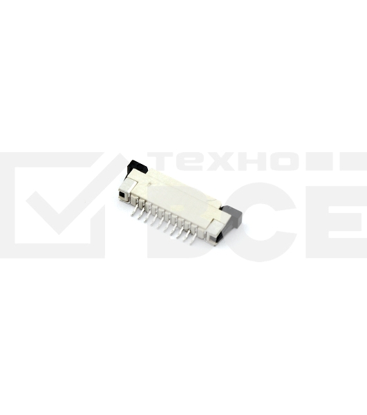 Разъем FPC  Half Coverage Top Contact 1.0K-BS-10PWB 10 pin высота 2мм шаг 1мм