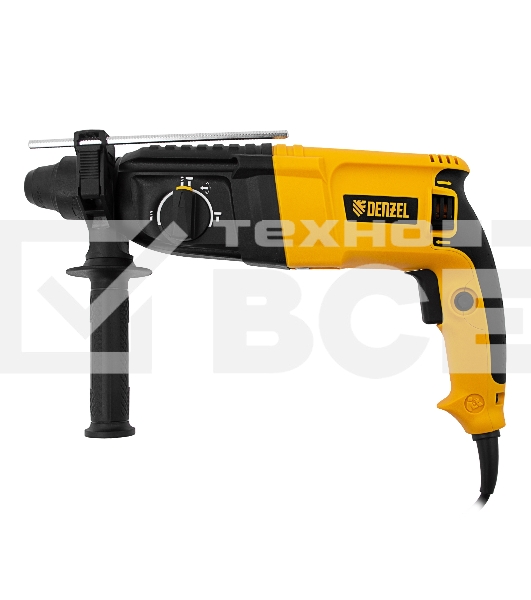Перфоратор электрический RHH-800-26, SDS-plus, 800 Вт, 3 Дж, 3 плюс 1 реж. Denzel