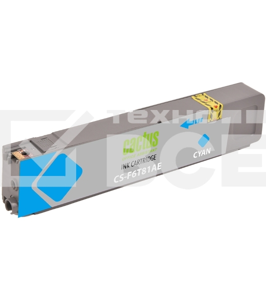 Картридж струйный Cactus CS-F6T81AE (973XL) голубой (110 мл) для HP HP PageWide Pro 452dw/Pro 477dw