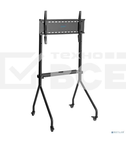 Мобильная стойка напольная Kromax OMEGA-13 черный, 1 шт/уп, Мобильная стойка напольная для TV 32