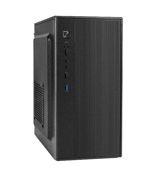 Компьютерный корпус Minitower ExeGate BAA-408U-UNS400 (mATX, БП UNS400 с вент. 12см, 2хUSB+1хUSB 3.0, HD Audio, черный)