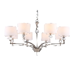 Люстра Ambrella light LH71123/8 SN/WH никель/белый E14/8 max 40W D840*880, фото9