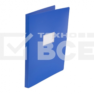 Папка на 4-х кольцах Бюрократ -0827VA3BLCK A3 верт., пластик, 0.8мм, корешок 27мм, черный