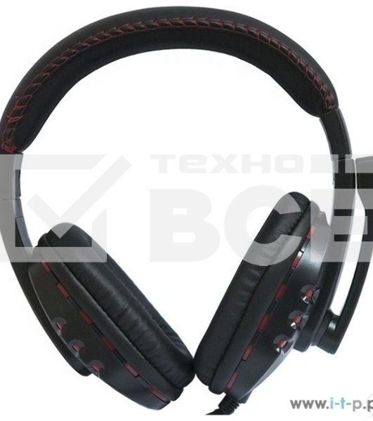 Гарнитура проводная Nakatomi HS-T50MV черный (c рег. громкости)