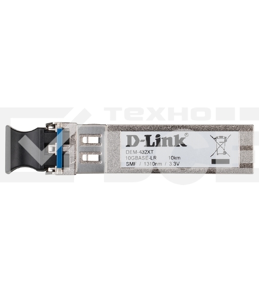 Трансивер D-Link 432XT/B1A SFP+ с 1 портом 10GBase-LR с поддержкой DDM для одномодового оптического кабеля (до 10 км)