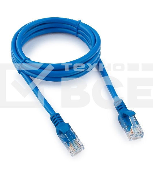Патч-корд UTP Cablexpert кат.5e, 1.5м, литой, многожильный (синий)