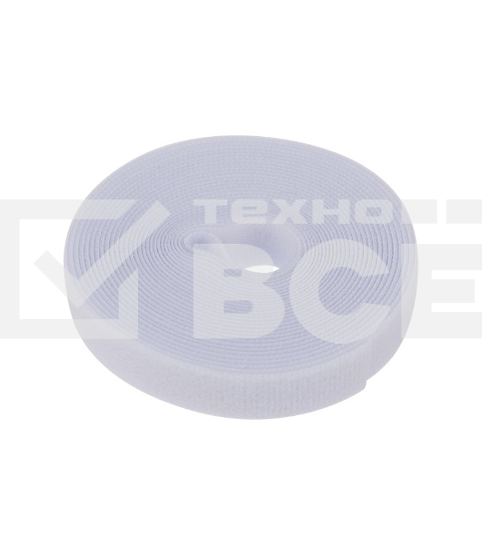 Лента-липучка многоразовая Rexant 5 м х 20 мм, белая (1 шт.)