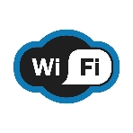 Наклейка информационный знак Rexant 'Зона Wi-Fi' 150х200 мм, фото 1