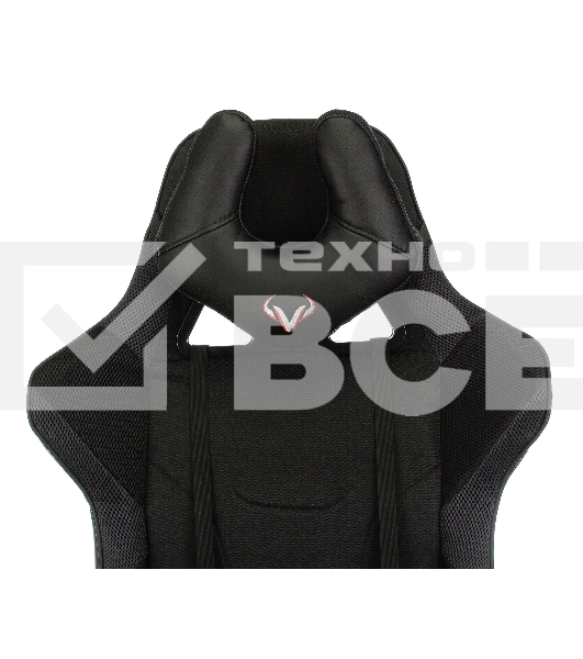 Кресло игровое Бюрократ VIKING 4 AERO BLACK EDITION черный искусст.кожа/ткань