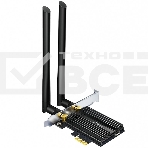 Адаптер 11AX 3000Mbps dual-band PCI-E adapter, 2402Mbps at 5G and 574Mbps at 2.4G, support Bluetooth 5.0, WPA2 encryption, two external Antennas., фото6