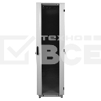 Шкаф телекоммуникационный напольный 42U (600x800) дверь стекло, цвет чёрный (ШТК-М-42.6.8-1ААА-9005) (3 коробки), фото2