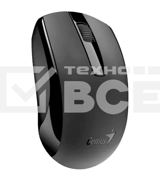 Мышь беспроводная Genius ECO-8100 черный, 1600 dpi, радиоканал, USB, кнопки - 3