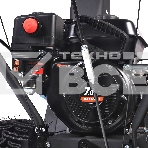 Снегоуборщик PATRIOT PS 707 E, Двигатель 7л.с до -25 °С; 212 сс; Стартер ручной / 220V; LED-фара, Панель c увеличенным диапазоном скоростей 6 вперед /2 назад; Ширина ковша  610мм +100(26
