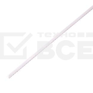Трубка термоусаживаемая PROconnect ТУТ 3,0/1,5мм, белая, упаковка 50 шт. по 1м,