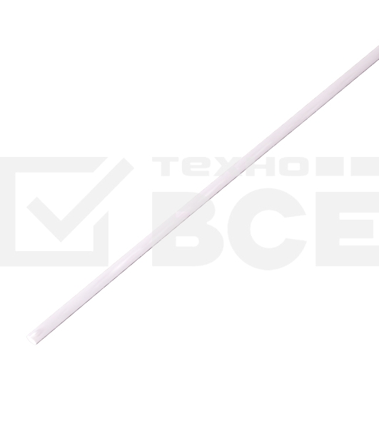Трубка термоусаживаемая PROconnect ТУТ 3,0/1,5мм, белая, упаковка 50 шт. по 1м,