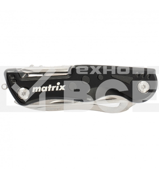 Нож многофункциональный MATRIX, 7 функций, в чехле, 107 мм 17624