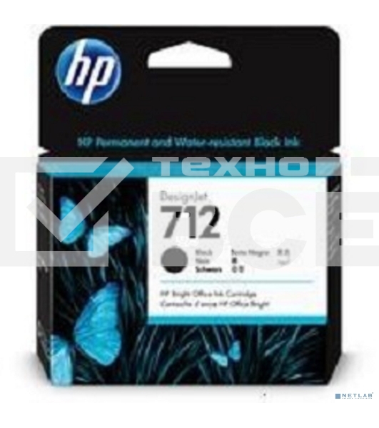 Картридж струйный HP 712 3ED71A черный (80мл) для HP DJ Т230/630