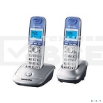 Телефон беспроводной (DECT) Panasonic KX-TG2512RUS (серебристый) {Доп трубка в комплекте,АОН, Caller ID,спикерфон на трубке,полифония}, фото2