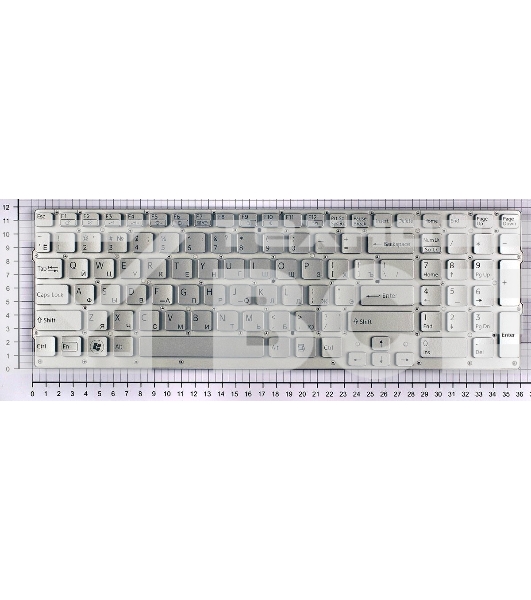 Клавиатура для ноутбука Sony Vaio VPC-CB VPC-CB17 серебристая