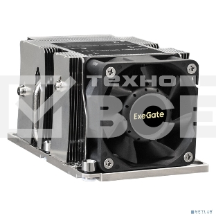 Кулер для процессора ExeGate ESNK-P0068APS4.PWM.2U.3647.Cu серебристый/черный, 60 мм, алюминий/медь, 6800 об/мин, 52 дБ, 4 pin, 205 Вт, 64.5 мм