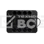 Источник бесперебойного питания SMARTWATT UPS SAFE PRO 1000 черный 1000/600 ВА/Вт, линейно-интерактивный, напольный/настенный, LED индикация, Shuko CEE7/4 - 8 шт. (4 шт. с резервным питанием, 4 шт. - сетевой фильтр), фото2
