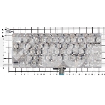 Клавиатура для ноутбука Apple Macbook A1342 2009/2010 белый 13,3