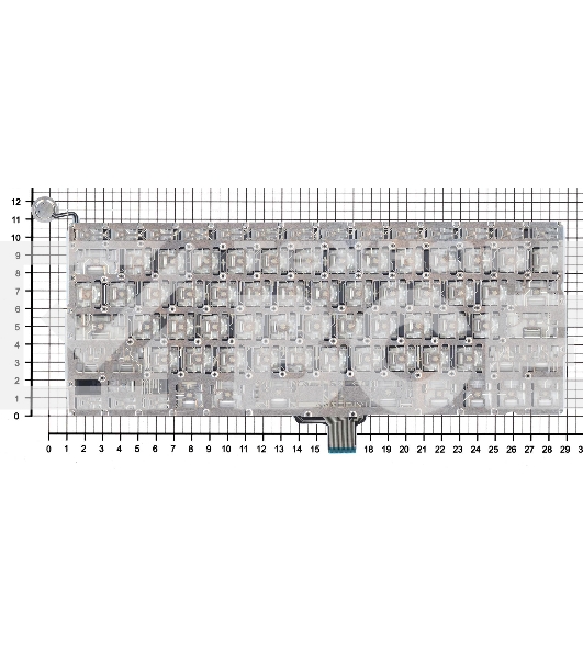 Клавиатура для ноутбука Apple Macbook A1342 2009/2010 белый 13,3
