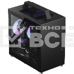 Компьютерный корпус JONSBO T8 PLUS Black без БП, боковые панели из закаленного стекла, mini-ITX, черный, фото3