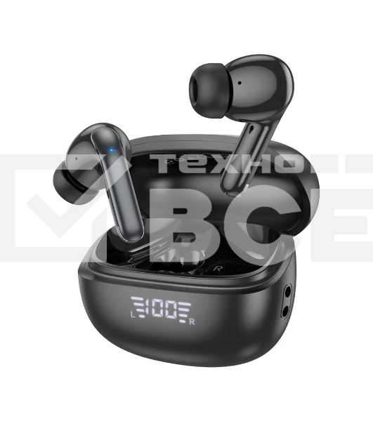 Наушники HOCO EQ5 беспроводные с док станцией Bluetooth 5.3 черный