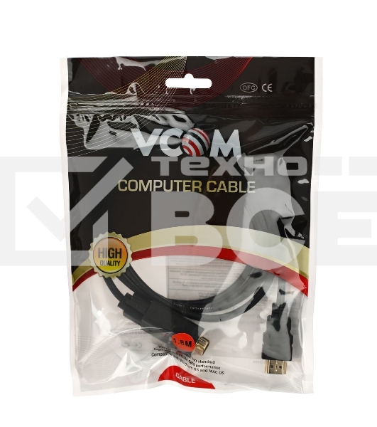 Кабель-переходник VCOM CG596-1.8M HDMI --> VGA_M/M 1,8 м